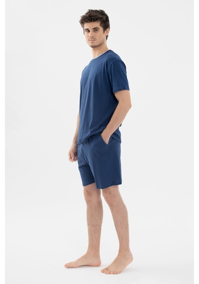 Koza İç Giyim Erkek Double Yaka Şortlu Pijama Takımı Ko6304ts-1 İndigo
