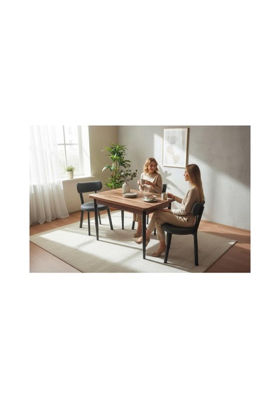 Efe Mobilya T-6012 4 Kişik Yemek Masası Ve Atrasit Sandalye Takımı Mutfak Salon Restorant Cafe Otel Kullanımına Uygundur. Antrasit Efe Mobilya T-6012 4 Kişik Yemek Masası Ve Atrasit Sandalye Takımı Mutfak Salon Restorant Cafe Otel Kullanımına Uygundur. Antrasit