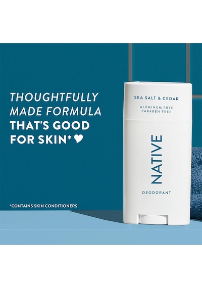 Native Sea Salt & Cedar Alüminyumsuz Stick Deodorant 65gr