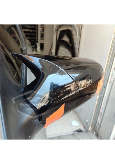 Opel Astra G 1998-2004 Uyumlu Batman Yarasa Ayna Kapağı Piano Black Abs Plastik 00 Şüscaroto Aksesuar
