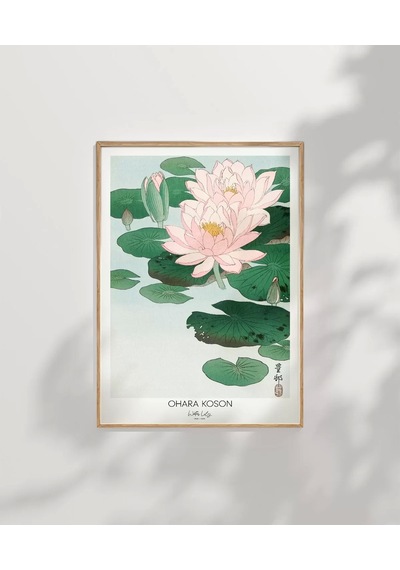 Çerçevesiz Poster Ohara Koson Nilüfer