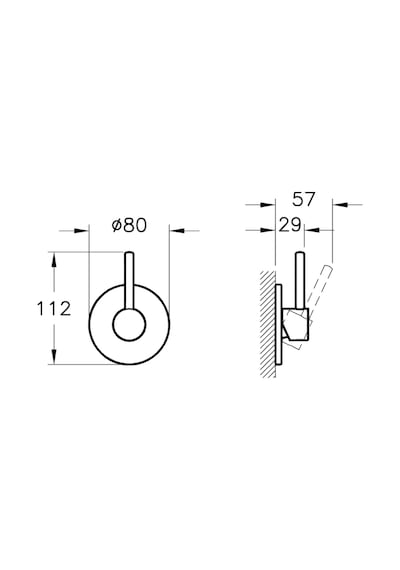 VitrA A41457 Ankastre Stop Valf.Mix Krom