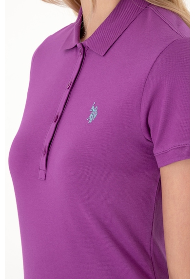 U.S. Polo Assn. Kadın Menekşe Basic Polo Yaka Tişört 50300830-VR037