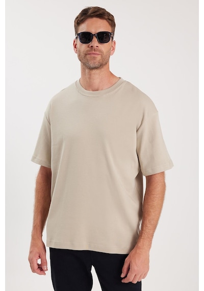 Tudors Unisex Oversize Geniş Kesim %100 Pamuk Yumuşak Dokulu Basic Bisiklet Yaka Taş Tişört-35177 Taş Tudors Unisex Oversize Geniş Kesim %100 Pamuk Yumuşak Dokulu Basic Bisiklet Yaka Taş Tişört-35177 Taş