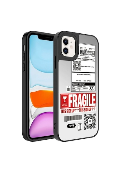 Apple Uyumlu iPhone 12 Kılıf Aynalı Desenli Kamera Korumalı Parlak Zore Mirror Kapak Fragile