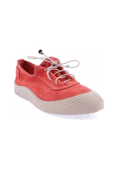 Dgn 1031 Kadin Bağcikli Casual Ayakkabi 1031-2224-R0796 Kırmızı Nubuk