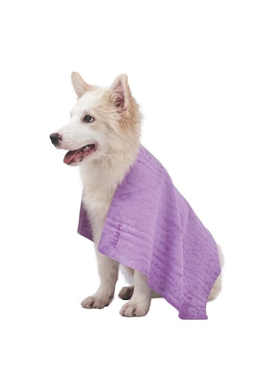 M-pets Bathtıme Kedi Ve Köpekler İçin Hızlı Kuruyan Havlu Purple