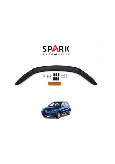 Volkswagen Tiguan 2008-2011 Yıl Aralığı Uyumlu Kaput Rüzgarlığı 3mm Siyah