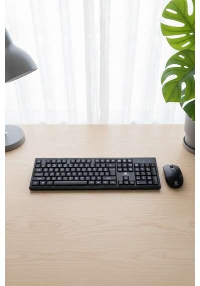 Buffer Kablosuz Q Klavye Mouse Seti Rahat Yazım, Sessiz Tuşlar, Ofis Ve Ev Kullanımına Uygun Set Yk7100 Diğer