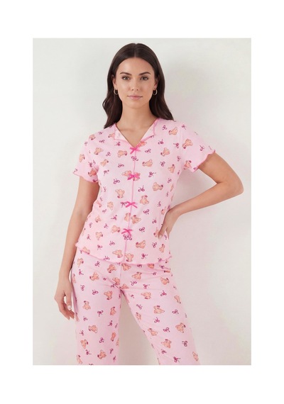 Lela Bayan Pijama Takımı 65770836 Pembe