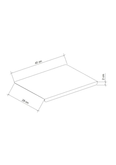 Kesme Tahtası 30cm X 40cm Paslanmaz Çelik