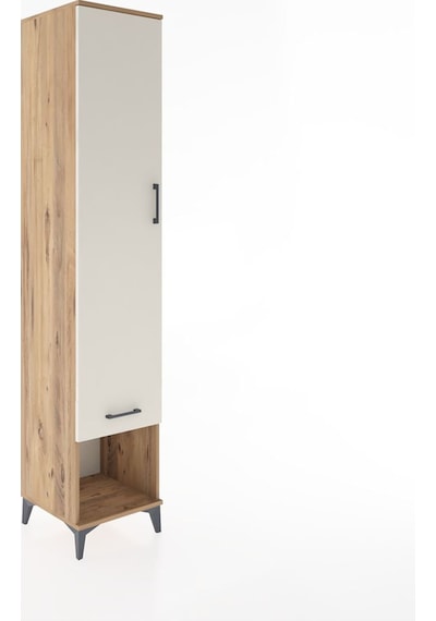 Hyperion Dolap 5 Raflı Tek Çekmeceli Tek Kapaklı 44x44x221 Çam-aytaşı Atlas Çam