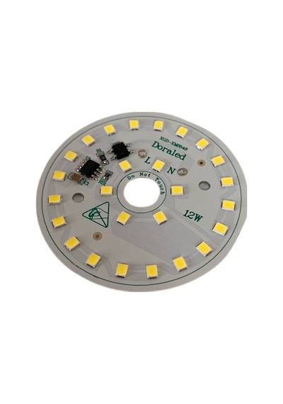 220Volt 12Watt Smd 2835 Ledli Led Modül Beyaz 10mm Delik Çaplı 220V 12W Avize Ledi 60mm(3 Adet)