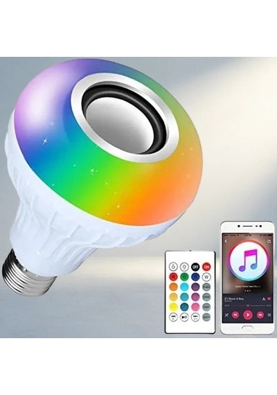Akıllı Led Ampül Hoparlör 12 Renk E27 Uyumlu Diğer