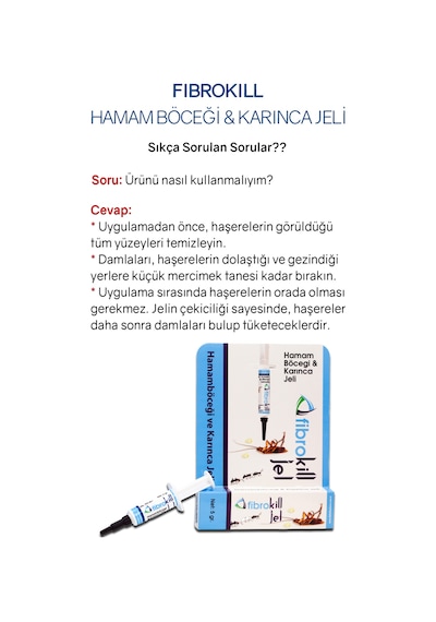Fibrokill Karınca Ve Hamam Böceği Jeli 5gr