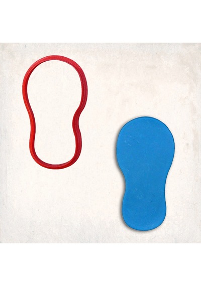 Flip Flop Kurabiye Kalıbı Şekillendirici Kopat KIrmızı