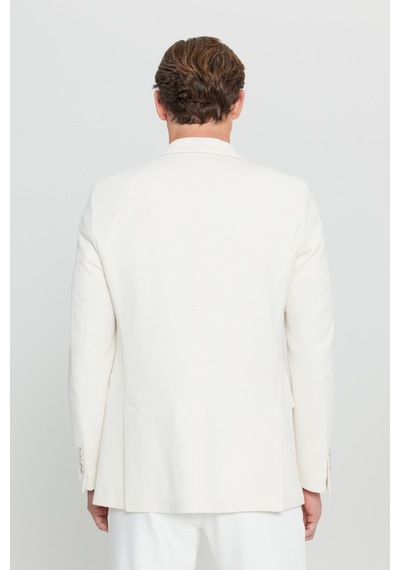 AC&Co / Altınyıldız Classics Erkek Ekru 360 Her Yöne Esneyen Pamuklu Esnek Slim Fit Dar Kesim Mono Yaka Armürlü Blazer Ceket Ekru AC&Co / Altınyıldız Classics Erkek Ekru 360 Her Yöne Esneyen Pamuklu Esnek Slim Fit Dar Kesim Mono Yaka Armürlü Blazer Ceket Ekru