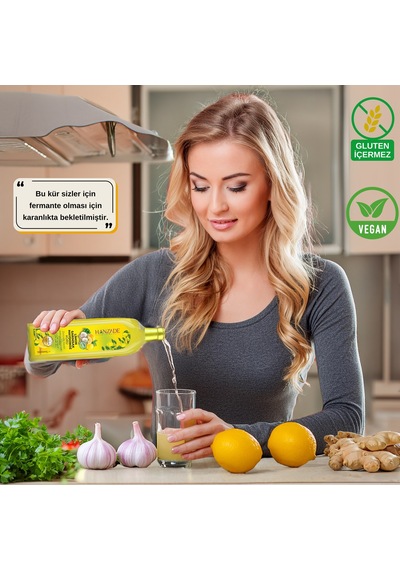Hanzade Bitkisel Limon Sarımsak Maydanoz Kürü Cam 1 L