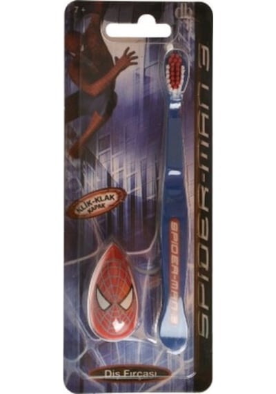 Vepa Spiderman Klik-Klak Kapak Büyük Diş Fırçası 3'lü