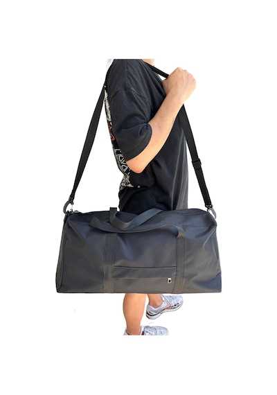 Vip Home Concept Unisex Önü Cepli Uzun Askılı Kadın Ve Erkek Seyahat Fitness Ve Spor Çantası Vip Home Bags Siyah