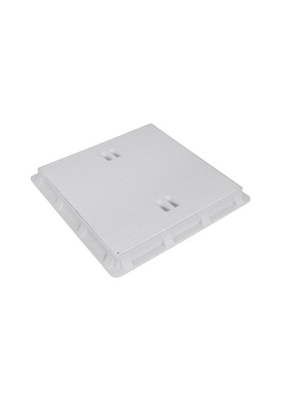 55X55 Rögar Kutusu / Çerçeve+ Düz Kapak Gri