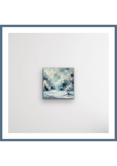 Buradabulabilirsin Kış Mevsimi Kanvas Tablo 60x60cm Bbz Çok Renkli