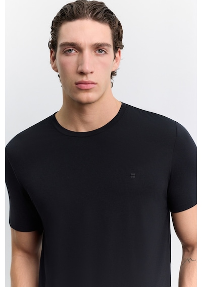 Avva Erkek Siyah Bisiklet Yaka Soft Touch Premium Basic Regular Fit T-shirt A62y1037 Avva Erkek Siyah Bisiklet Yaka Soft Touch Premium Basic Regular Fit T-shirt A62y1037