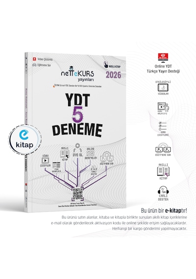 Nettekurs Yayınları Ydt Video Çözümlü Akıllı 5 Deneme E-kitap