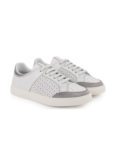 Libero Lz5883 Delikli Antik Deri Ve Süet Detaylı Kalın Hafif Eva Taban Kadın Sneaker Beyaz Libero Lz5883 Delikli Antik Deri Ve Süet Detaylı Kalın Hafif Eva Taban Kadın Sneaker Beyaz