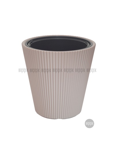Luna Saksı 37 Cm Mocha Kahverengi
