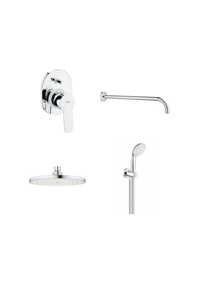 Grohe Eco Gagasız Ankastre Duş Seti - 29039000set2 Gümüş