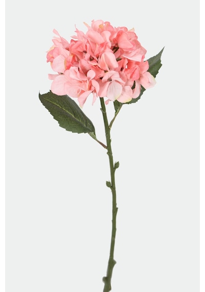 Yapay Tek Dal Pastel Ortanca Dalı 58 Cm Pembe Pembe