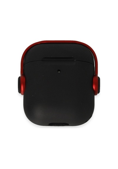 Apple Airpods 2 2.nesil Cool Kılıf - Siyah-kırmızı