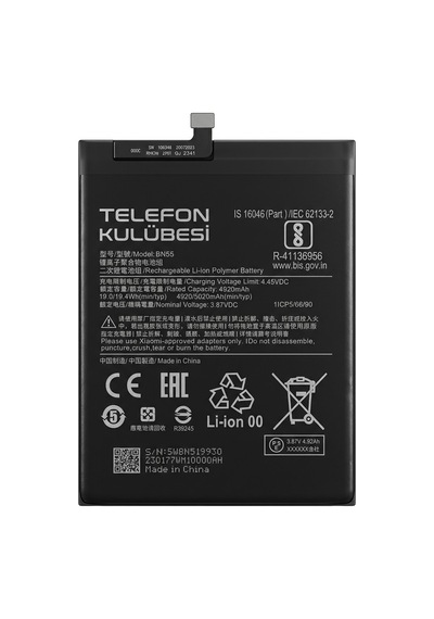 Xiaomi Redmi Note 9s Uyumlu Batarya Pil Bn55