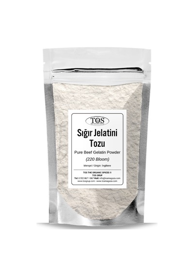 Tos The Organic Spices Saf Sığır Jelatini Tozu 50 G 220 Bloom