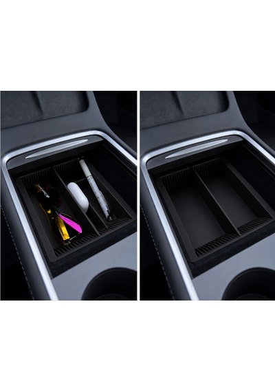 Tesla Model Y Juniper Orta Konsol Organizer Hediyeli Siyah