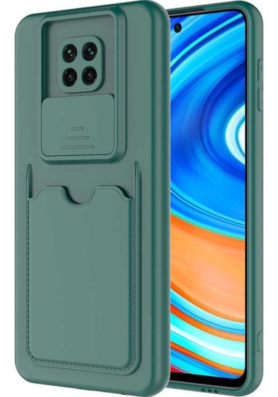 Xiaomi Redmi Note 9 Pro Kılıf Zore Kartix Kartlık Bölmeli Kılıf