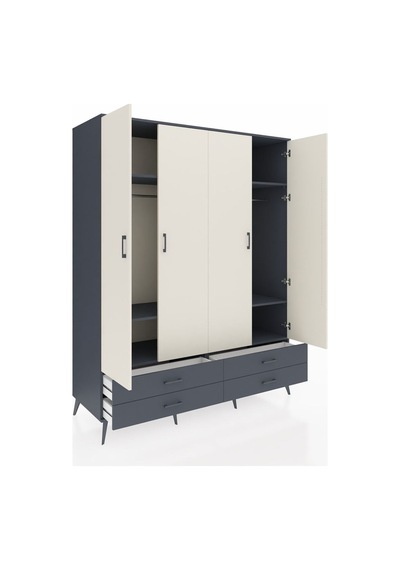 Kronos Gardrop 6 Raflı 4 Çekmeceli 2 Askılı 176x59x221 Antrasit-aytaşı/antrasit Aytaşı/antrasit Kronos Gardrop 6 Raflı 4 Çekmeceli 2 Askılı 176x59x221 Antrasit-aytaşı/antrasit Aytaşı/antrasit