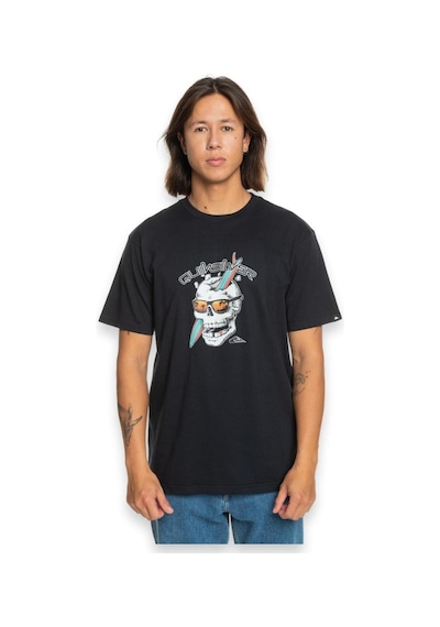 Quiksilver Eqyzt07674 One Last Surf Ss Siyah Erkek T-shirt Siyah