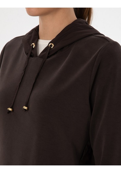 Pierre Cardin Kadın Kahverengi Sweatshirt 50314041-vr029 Kahverengi