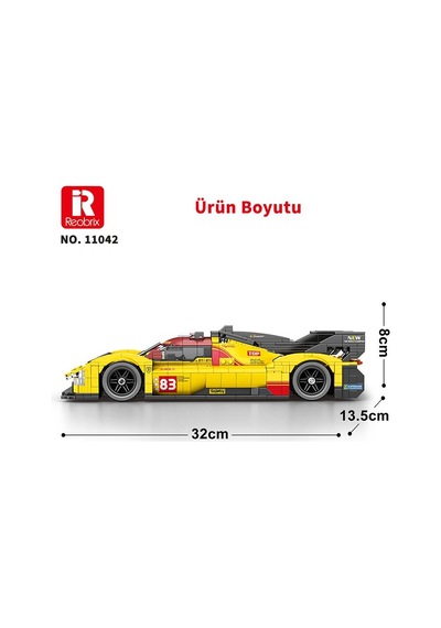 Reobrix Technic 11042 Ferrari 499p Araba Yaratıcı Yapı Blok Seti Building Blocks - 1370 Parça Reobrix Technic 11042 Ferrari 499p Araba Yaratıcı Yapı Blok Seti Building Blocks - 1370 Parça