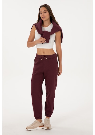 U.S. Polo Assn. Kadın Bordo Jogger Eşofman Altı 50307736-VR177