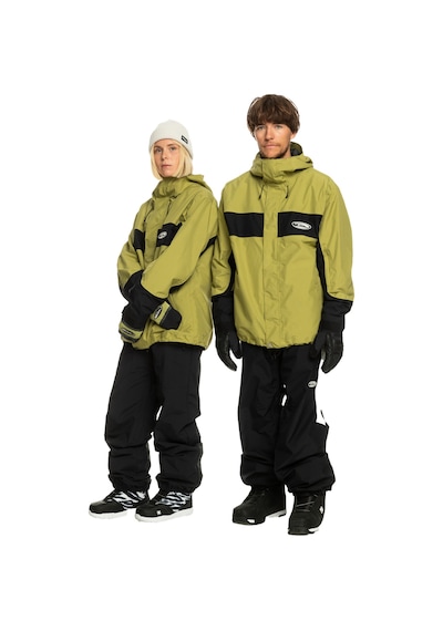 Quiksilver High Altitude Gore-tex Unisex Yeşil Snowboard Ceketi Glj0