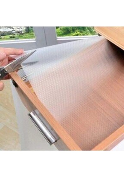 Sermat Sılver Eva Shelf Liner Şeffaf Kaydırmaz Raf Dolap Ve Çekmece Örtüsü 45 Cm X 10 Metre Royaleks-rf50 A