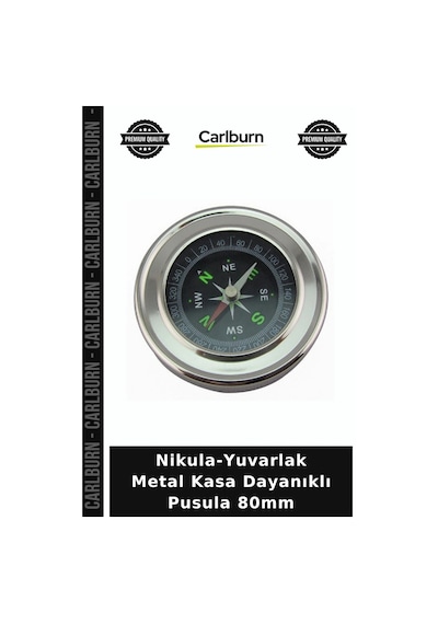 Nikula-yuvarlak Metal Kasa Dayanıklı Pusula 80mm Keşif Aracı Yürüyüş Malzemesi Kampçi Ekipmanı