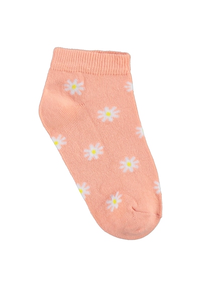 Civil Girls Flower 3'lü 2-12 Yaş Kız Çocuk Patik Çorap - Standart