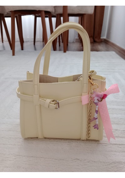 Wisheratelier Kurdela Detaylı Çanta Charmı Pembe