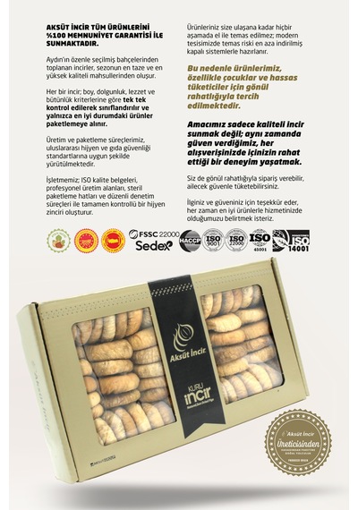 Kuru İncir Lerida Dizim 1000g Aydın İnciri Ab Coğrafi İşaretli 1 KG