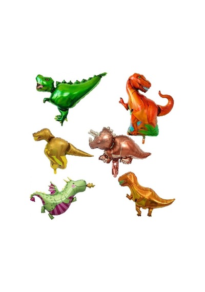 Dinozor Temalı Folyo Balon Seti 6 Lı