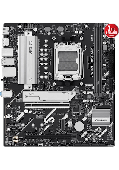 Asus Prıme B850m-k Am5 Ddr5 8400mhz Oc Hdmı Matx Anakart